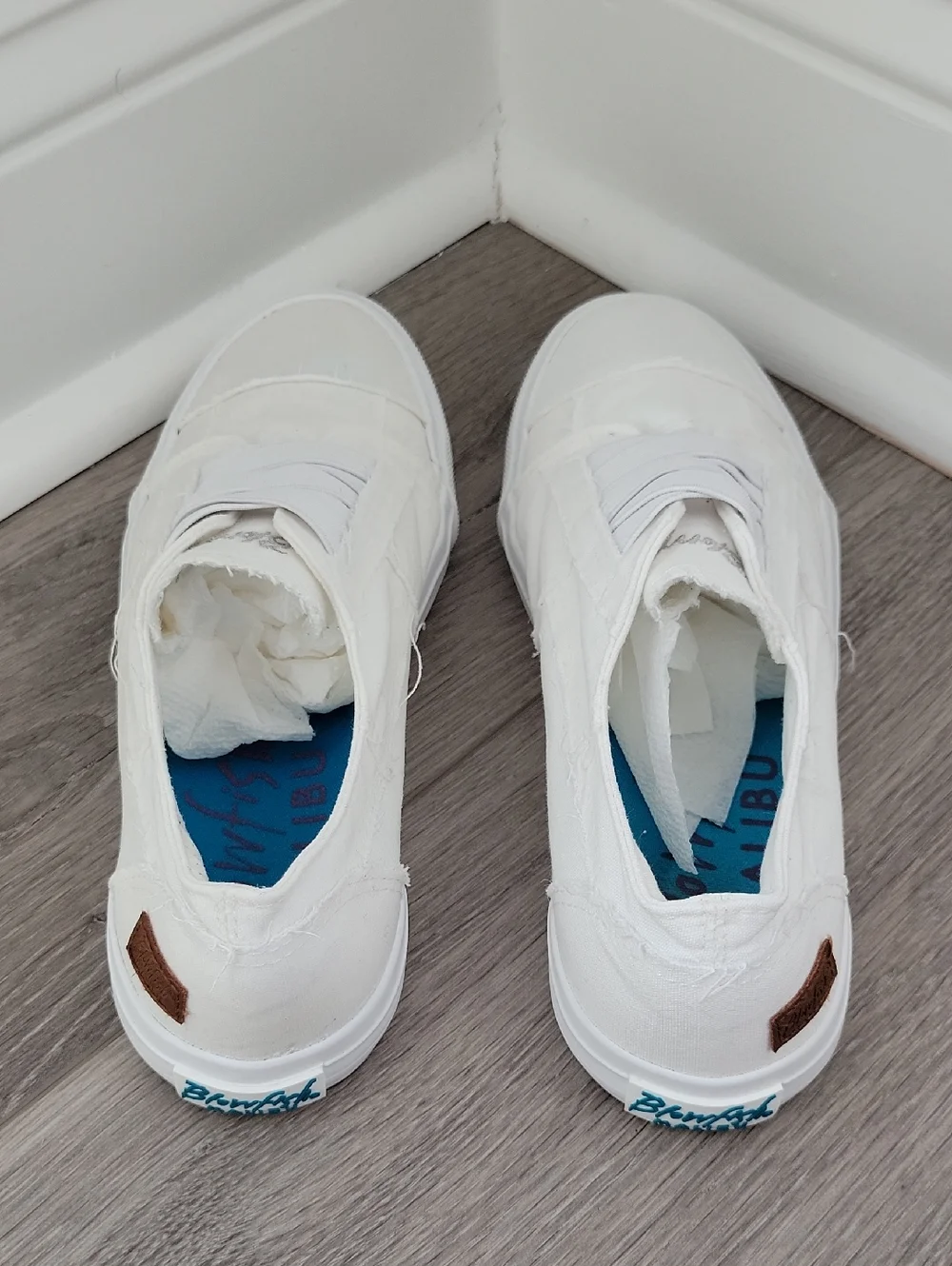 Blowfish Marlo White Slip-On Sneakers Size 8.5M